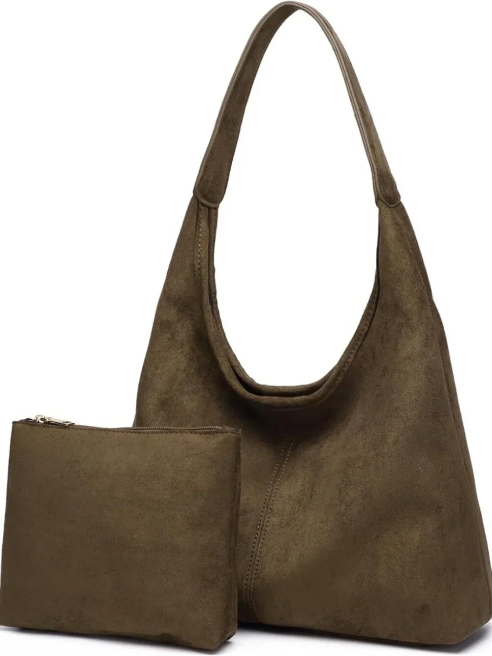 Stylish Soft PU Leather Hobo Bag for Women | Slouchy Tote Purse for Work